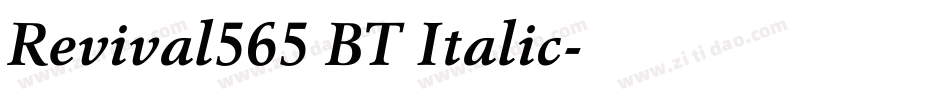 Revival565 BT Italic字体转换